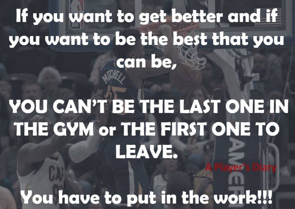 APlayersDiary_'s tweet image. If you want to get better, if you want to be the best that you can be, you have to put in the EXTRA work.

Anthony Davis said once said,  &apos;I thought I was done after practice, but the USA guys taught me after practice I need to work on my game.&apos;

#NBAonABC #NBA #Duke