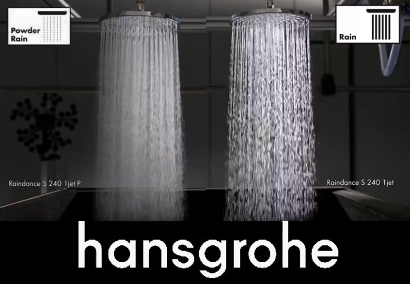 Best of KBIS – Bath Silver: PowderRain, Hansgrohe. We are infatuated! Uniquely sensual, shower experience MicroDroplets of the new PowderRain spray mode is like retreating into your own private cocoon. @hansgroheusa #shower #bathroomdesign