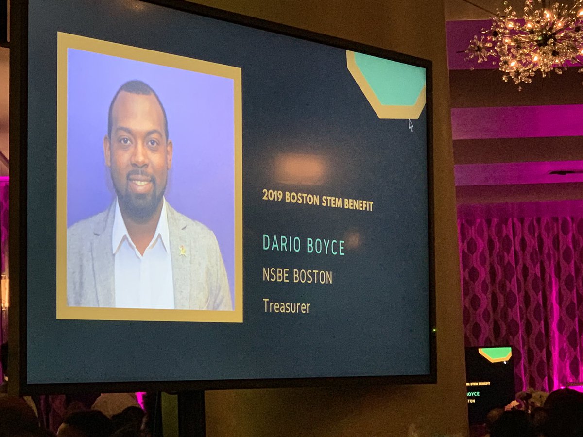 steamboston's tweet photo. WIT Alumni, Dario Boyce is at the NSBE STEM Benefit event! #steamboston #nsbeboston #nsbeboston30 #bostonstemgala @WentworthAlumni @nsbeboston @wentworthinst https://t.co/pHN9DdqogH