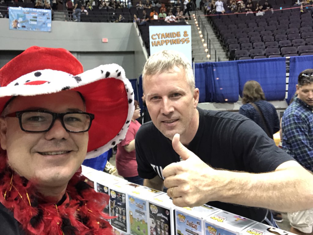 Dan stopped by and said he could fill in for Ken. #Pensacon2019 #Pensacon