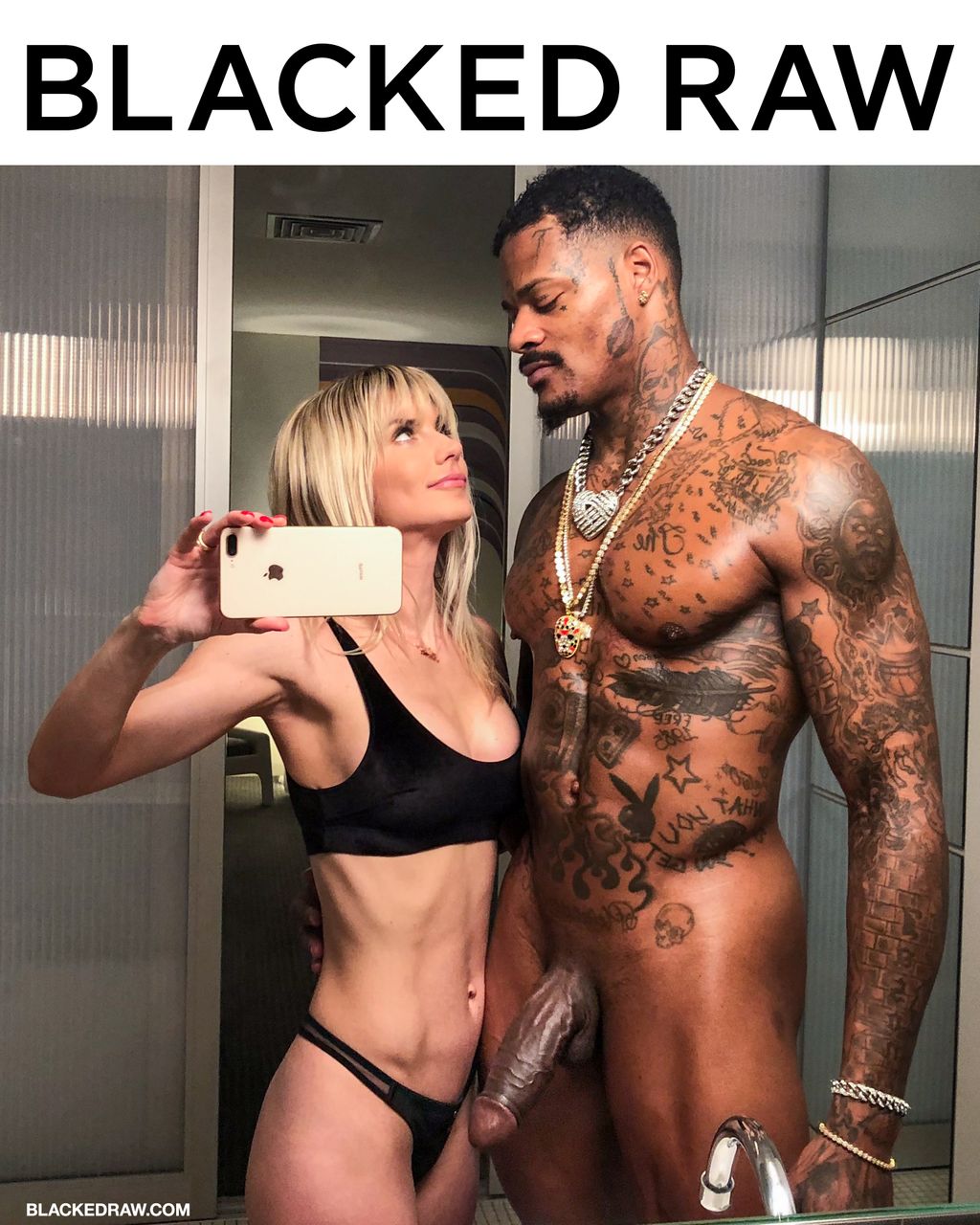 A woman's playful expression