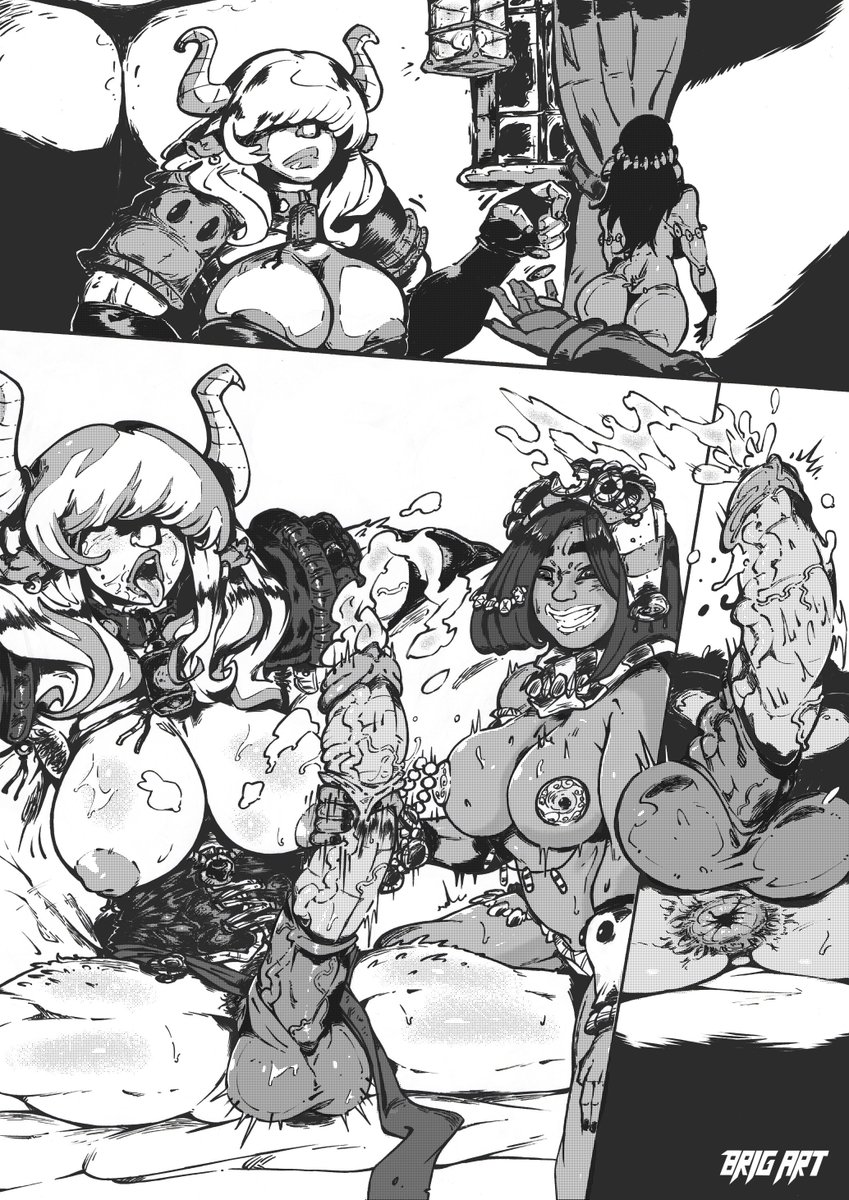Brig_art's tweet photo. Had not enough materials about my cool bullgirl so here is some :3
#nsfw #futanari #bullgirl #handjob #myoc #illustration #Brig_art https://t.co/IOpzWkCvQY