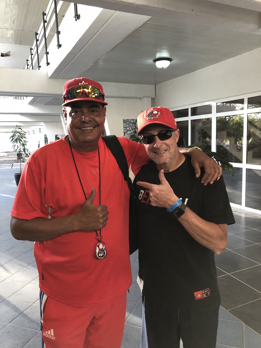 wayneparro's tweet photo. Great to see Lazarro Valle in Cuba this week #PitchingLegend #Industriales with @alachance @aaronmyette https://t.co/90qeCQk05i