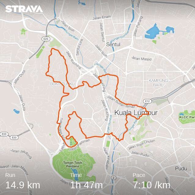 nazmihalim_'s tweet photo. Done for this month. 15KM ✅ kaki sakit paksa jugak habiskan 😂 @twtjogging
#KLCityDayRun2019
#AdidasRunning
#PureboostDpr
#BeatYesterday https://t.co/3Kuu2fQ5O4