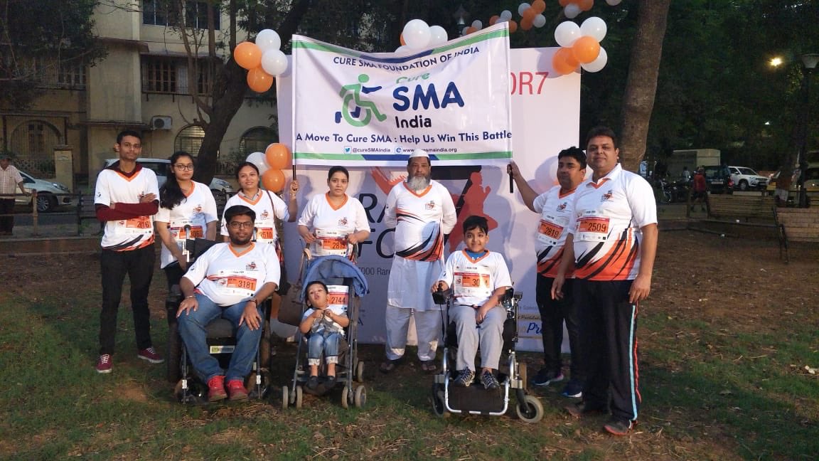 @curesmaindia Superb job by #SMAWarriors Mumbai Team in participating at #Racefor7