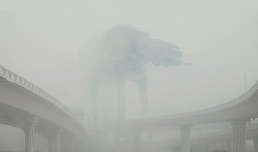 Worrying fog photo taken at Spaghetti Junction