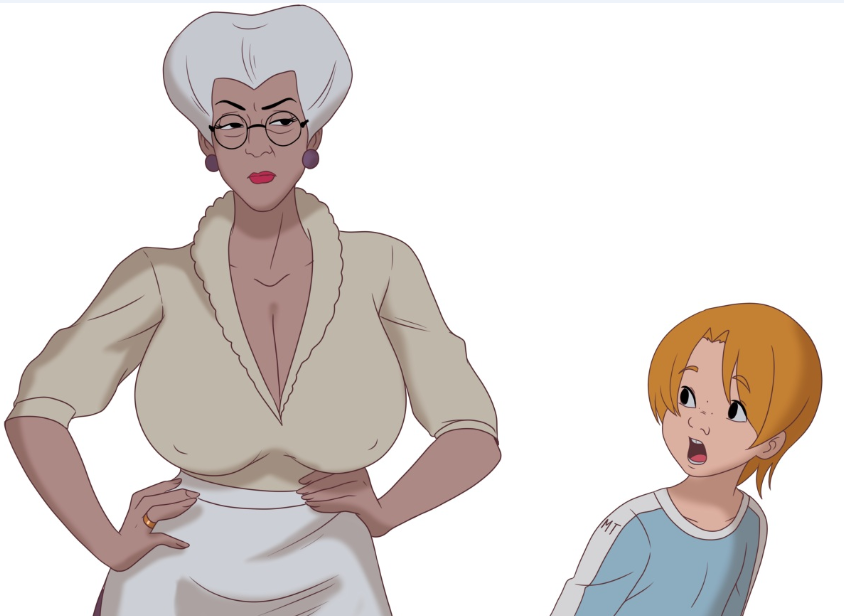 Dame Mopse Cartoon Ficksahne