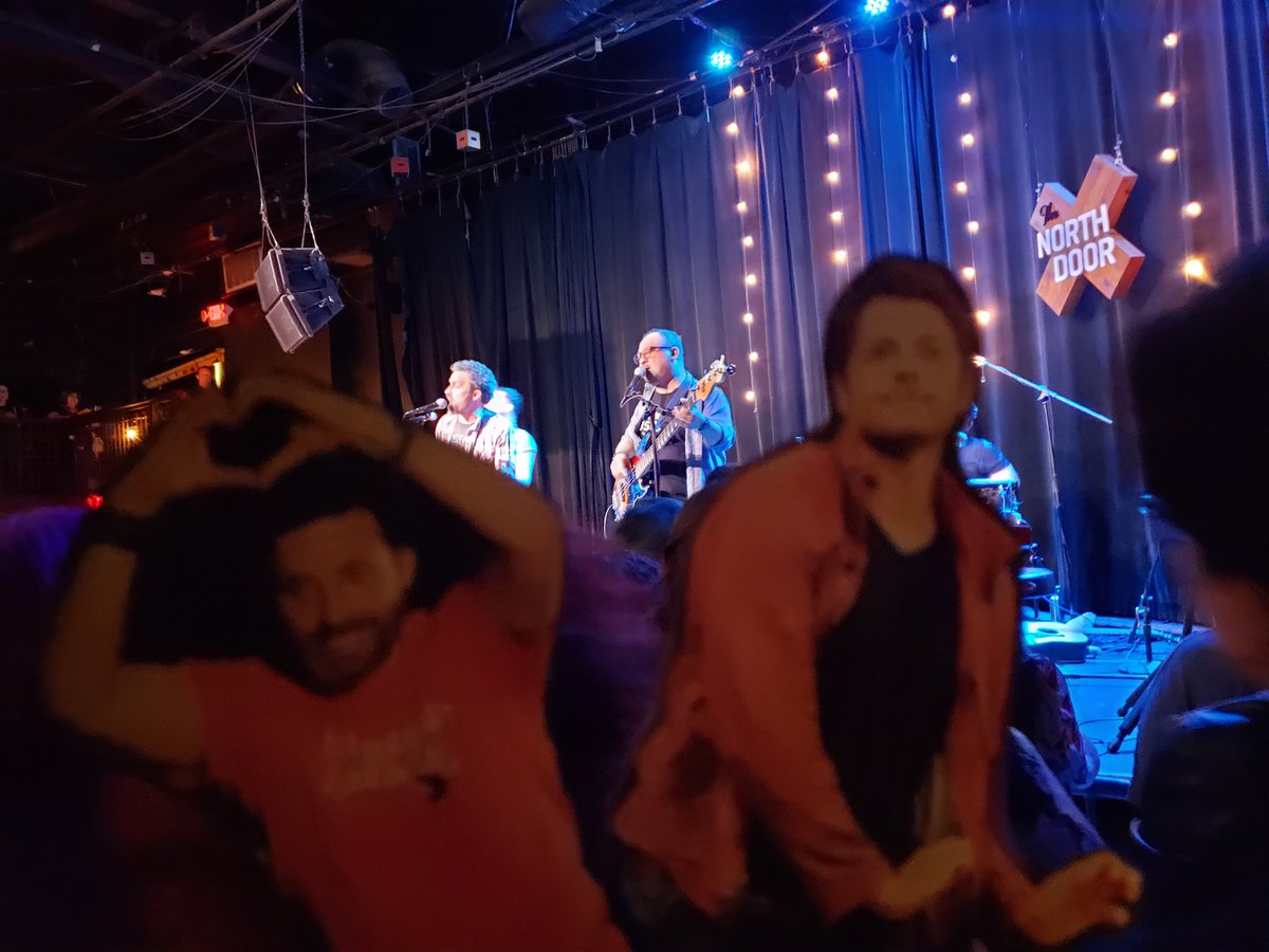 FlatMisha's tweet photo. Rockin with the boys! @LoudenSwain1 @RobBenedict @mishacollins #MessinWithMisha #MessinWithChuck https://t.co/vYvkx0BIXw