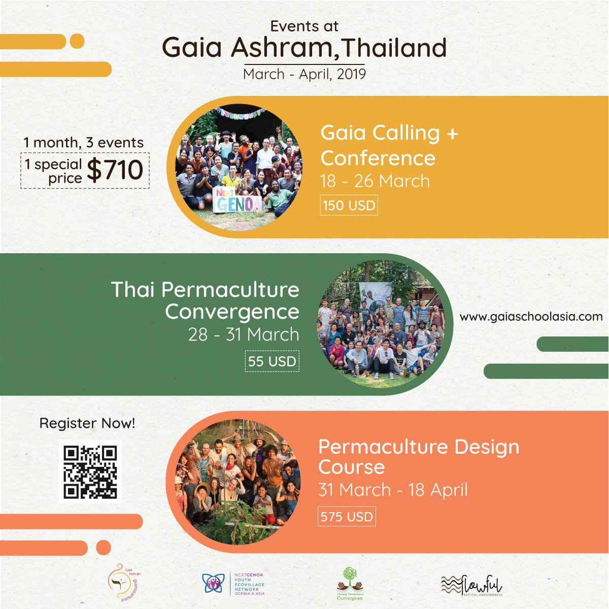 flowful_org's tweet photo. Next month is a super exciting month for #flowful we will have three events happening at #GaiaAshram in #Thailand. We are organizing the Thai #Permaculture Convergent #TPC6 and afterward, we a 17-days #permakultur design course #PDC. Want to join and #reconnect? https://t.co/hYyADGxcYj