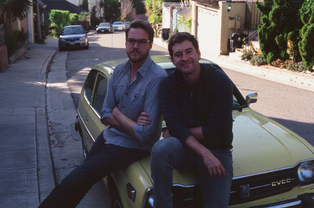 patrick_brice's tweet photo. Before we went off to shoot the first CREEP @duplaselton snapped these of me and Mark and my Dad’s ‘79 Honda Civic. Apparently I didn’t get the memo to smile. https://t.co/dsuOVoEi2M