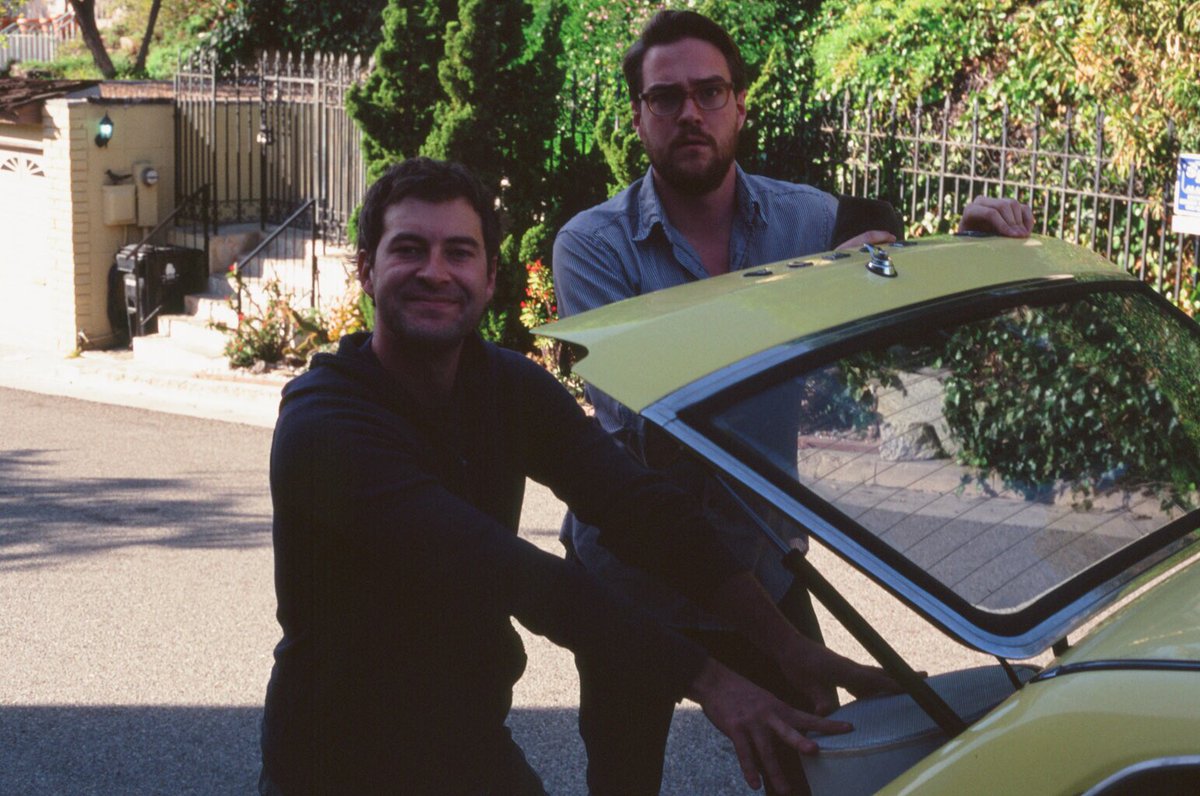 patrick_brice's tweet photo. Before we went off to shoot the first CREEP @duplaselton snapped these of me and Mark and my Dad’s ‘79 Honda Civic. Apparently I didn’t get the memo to smile. https://t.co/dsuOVoEi2M