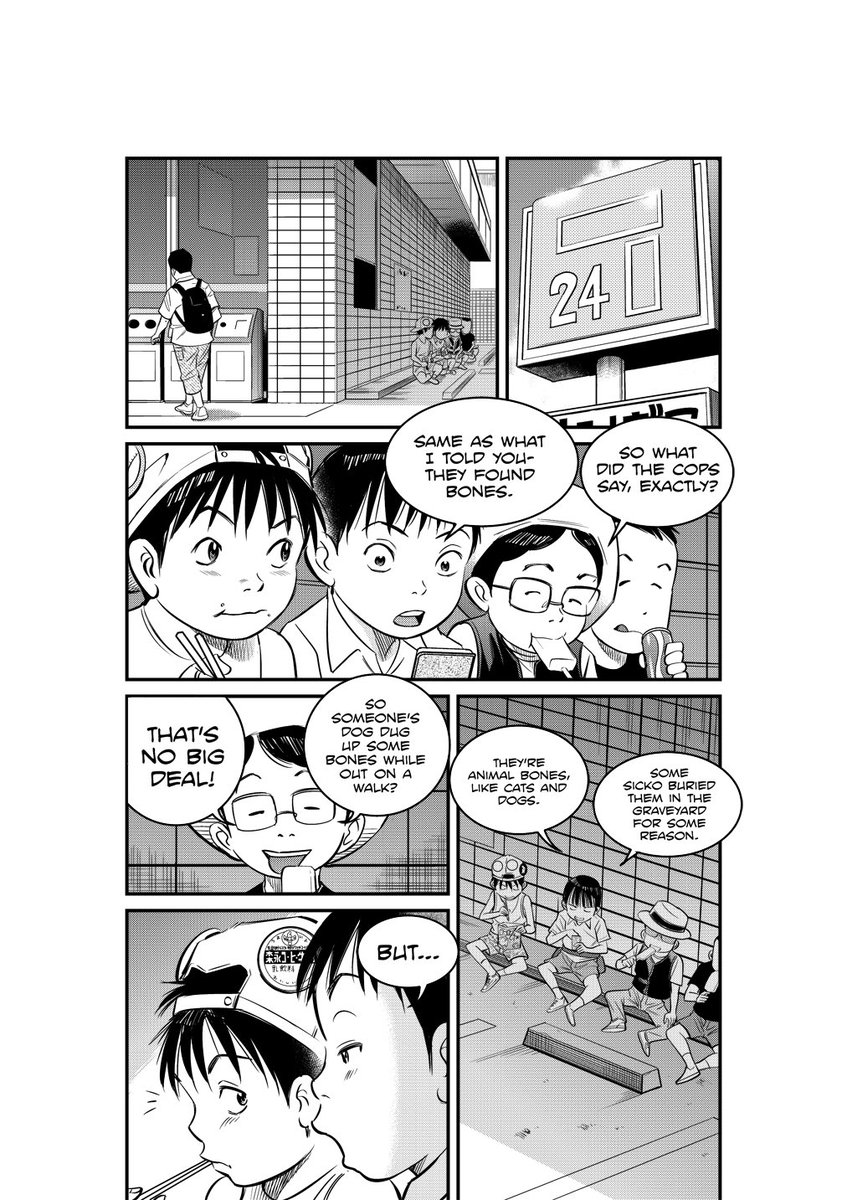 tetsuya451's tweet photo. ①This is a new episode #5 of my OCs “Prayer 8”！ I hope you read from right to left. Lettering by Aidan @CoyboyBeboy  and translation is helped by Brendon @Mista_Brendo . If you have any questions, feel free to ask me！ thanks. #manga #comics #makingcomics https://t.co/NpauSluhUM