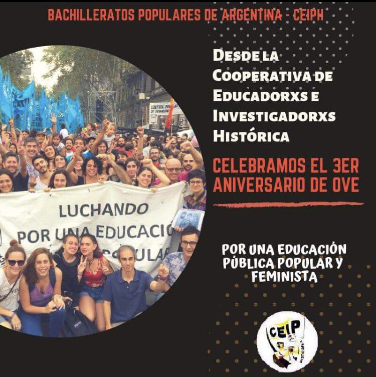 MARIANICER's tweet photo. Gracias bachilleratos populares de Argentina 🥰, está celebración reafirma nuestro compromiso y lucha por la educación pública, gratuita, laica, inclusiva, de calidad y feminista
#CEIPH cinemavariete levmx666 Luis_Bonilla_M SITRAIEMS_ HANSMEJAGUERRER https://t.co/NL3AXjmT4t