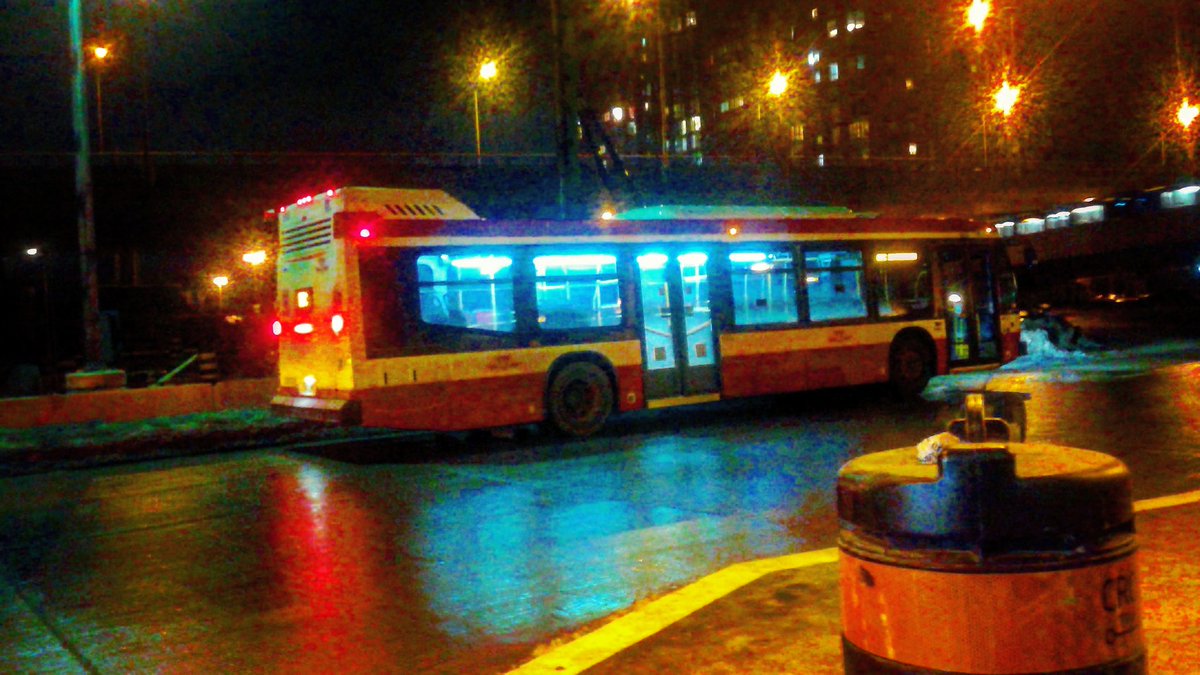 Going home #kennedy #bus #busstation #lights #wetpavement #pylon #lrt #lightrailtransit #apartments #condos #busstop #scarborough #suburbs #easttoronto #toronto #ontario