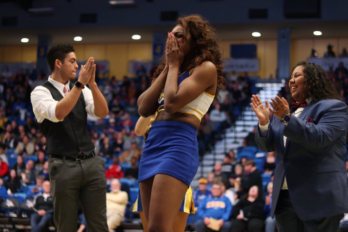 CSUBProgramming's tweet photo. Congrats to the Royalty crowned tonight! We’re all winners in Rowdy’s heart! 💛 #RunnersUp #CSUBHomecoming https://t.co/FTkalSEqan