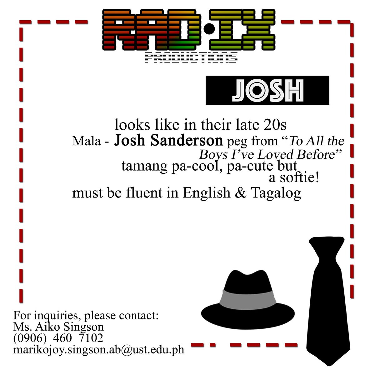 ana_dul_cet's tweet photo. #CastingCall @RADIXProd

We're looking for male and female actors to be part of our student short film. Tf, food, and transpo will be provided. 😊

#CastingCallPH #AuditionPH #ASAPNatinTo #PARKJIHOONinMANILA #SPSPusuanAngSaya #SarahGBreadytoFallInLove https://t.co/D7s87bSSVM