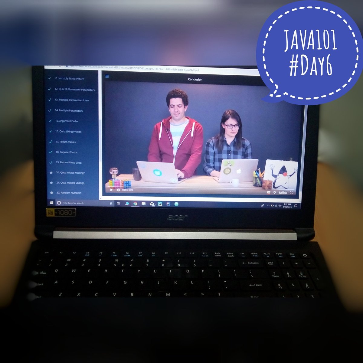 codekamat's tweet image. #JAVA101
#Day6 Ended with @udacity tutorial.🙂
Read full article : cb.lk/r3kG
Java Tutorial Link :
😓Exam is starting on Monday, so I'm little busy.
#HappyCoding
#100daysofcode