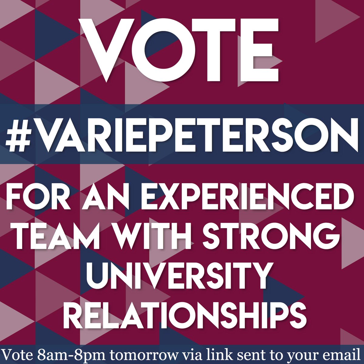 Experience and relationships are key in these roles. Sam and Malin will not have a large learning curve beginning their second terms and have relationships established to help accomplish more for you.