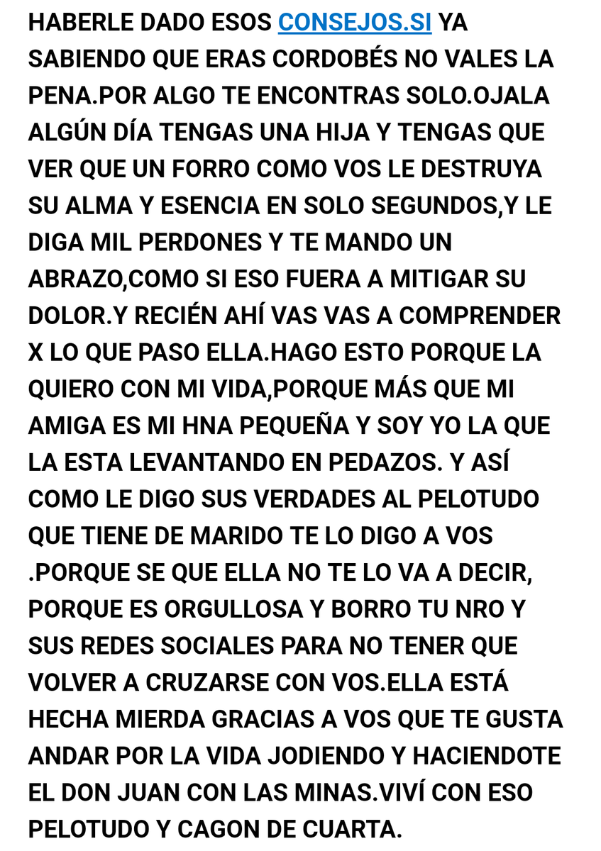 Melissa46761983's tweet photo. @BJLUCAS1786 ALGUIEN TE LO TENIA QUE DECIR CAGON.Y COMO TWITTER ES ORTIBA TUVE QUE EXPRESARLO DE ESA MANERA.QUE TE GARUE FINITO Y TOMATE EL PALO https://t.co/FGHXrV5DxD