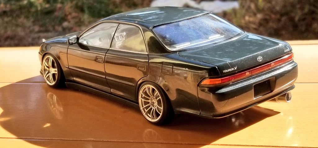 みきと على تويتر アオシマ トヨタ マークii Jzx90 ドリ車仕様完成しました プラモ アオシマ Jzx90 マークii