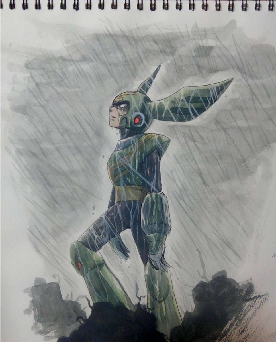 昔描いたﾛｯｸﾏﾝ9のﾄﾙﾈｰﾄﾞﾏﾝ絵