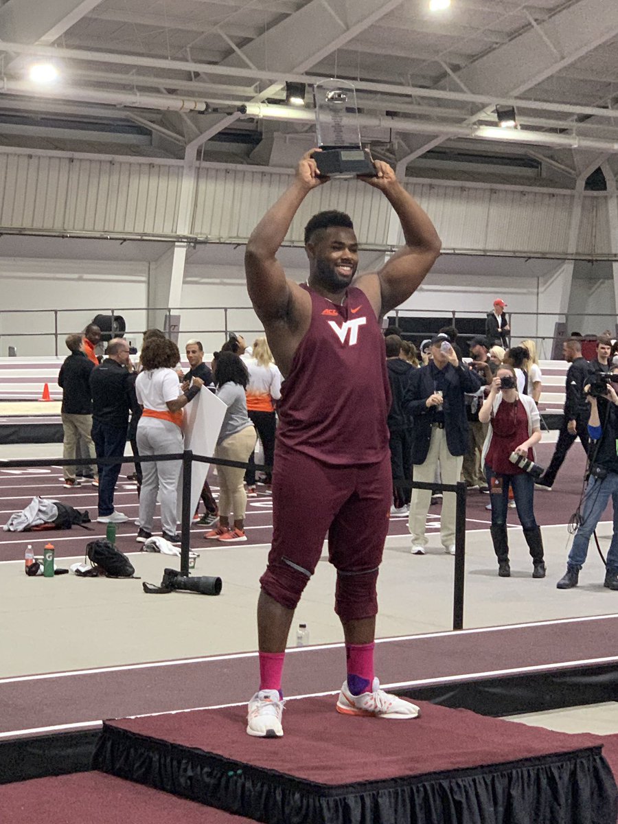 irogersthrows's tweet photo. Thank you for a great weekend🙏🏾! Took 2nd place &amp; PR’d in both my events. I was selected to be men ACC MVP! then to top it off, VT tied for 1st place to win our conference Championship. Blessings! #ThisIsHome https://t.co/Gh1Lah7ON1