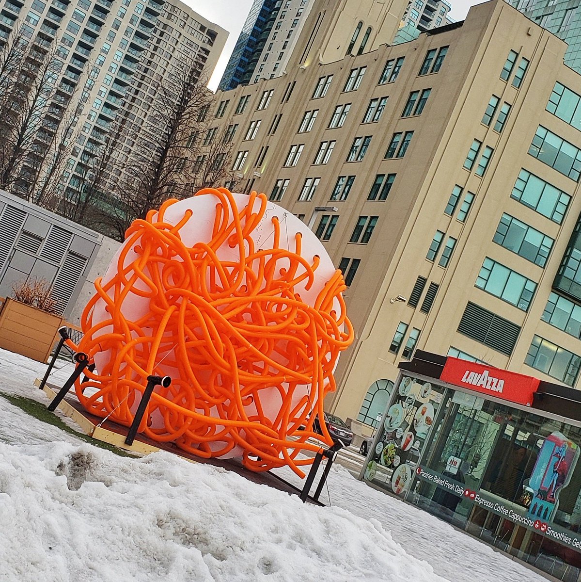 socialandlattes's tweet photo. Amazing day visiting my old neighborhood to check out the #TOicebreakers along Queens Quay West. There are five interactive public art installations breaks. It is open until March 17th. Don't miss out! @porterairlines https://t.co/VyeM2LANS4