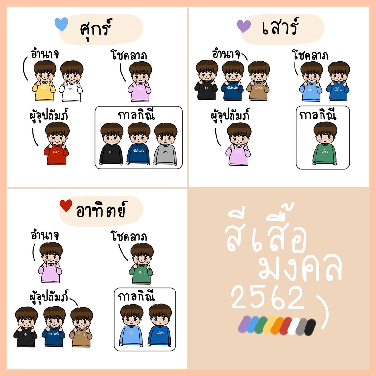 nxx1219's tweet photo. ต้องว่างขนาดไหนอะถึงวาดตารางสีเสื้อมงคลไว้ดูเอง 555 🗓️ https://t.co/UIcEWSHPXU