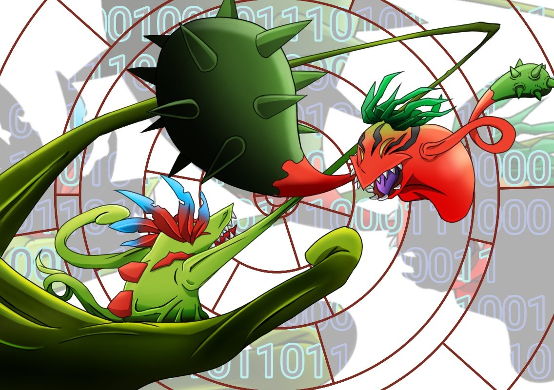 一平 ベジーモン Vegimon レッドベジーモン Red Vegimon 王蛇と斬 切 餅 デジモン Digimon T Co 5czdnfghlt Twitter