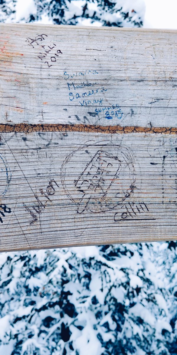 Jessica_Bran's tweet photo. Found your mark and added some more love 🇨🇦���️✨- Jess, Tania &amp; Cindy @juliensolomita @waffsicle @LoboExplosivo #lastminutetrips #waffsicle #Banff #ohcanada https://t.co/oB5susDnUQ