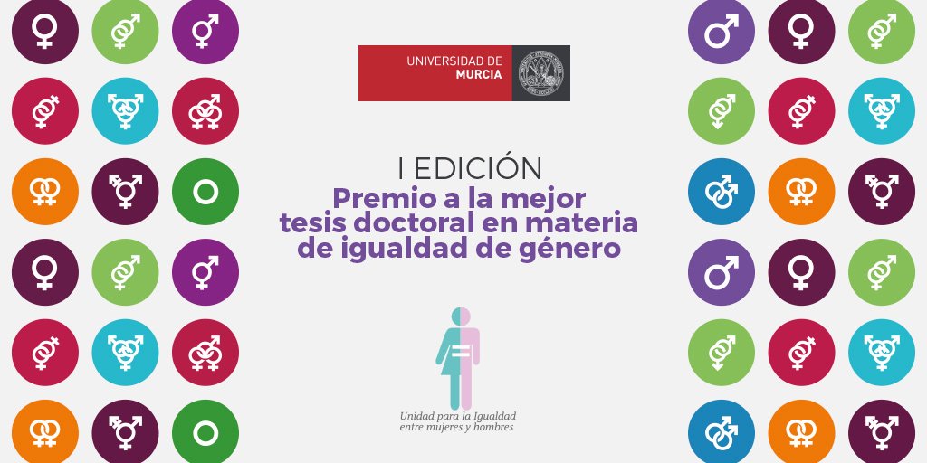 UMU's tweet photo. La Universidad de Murcia incentiva la investigación en igualdad de género con un premio para tesis doctorales especializadas: https://t.co/5GasdBuaBx https://t.co/QZtXrOiCSe