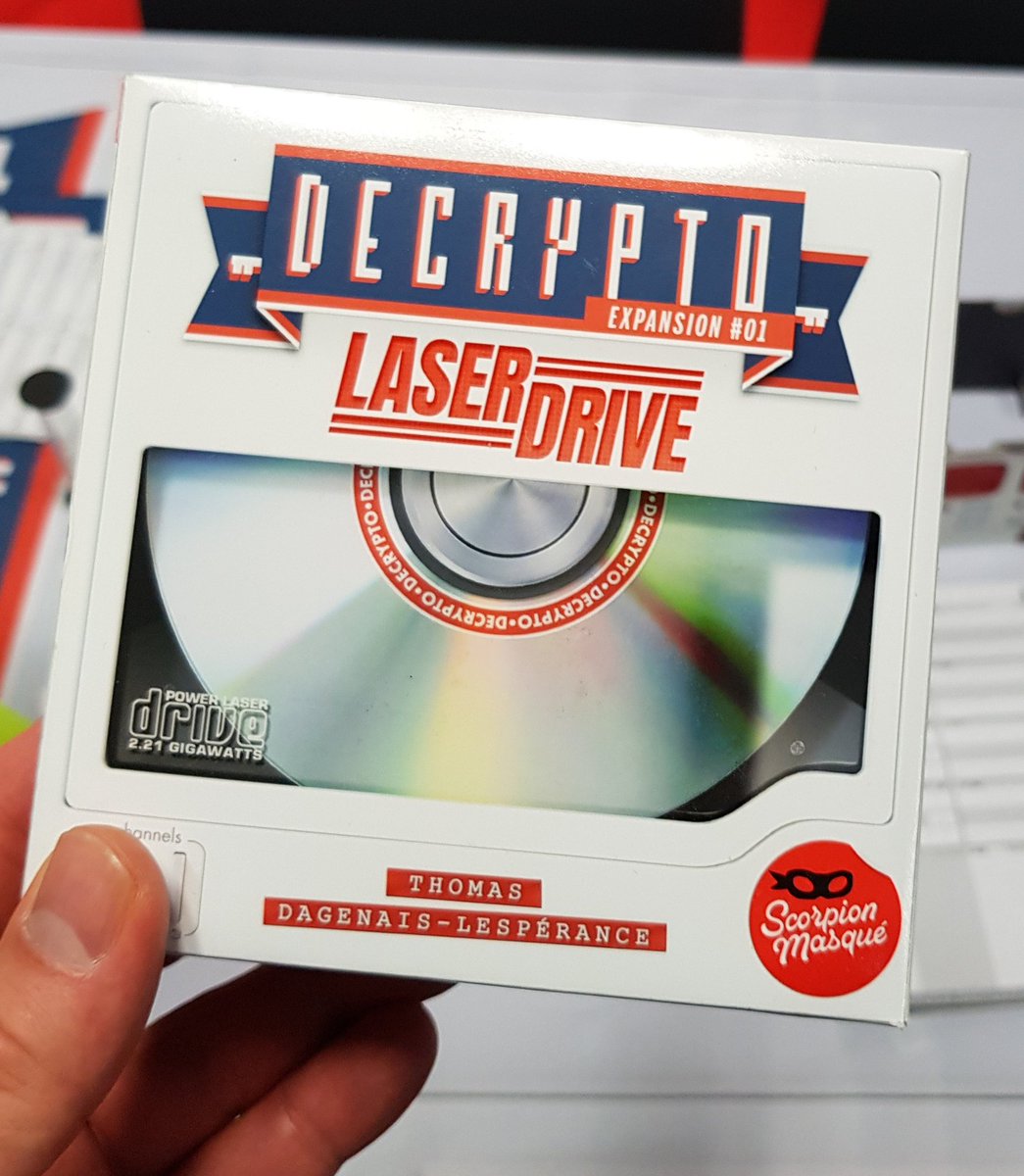 I'm always up for more #Decrypto! #LaserDrive is a #WorkInProgress expansion from <a href="/Scorpionmasque/">Scorpion masqué</a>

#boardgames #FIJ2019
