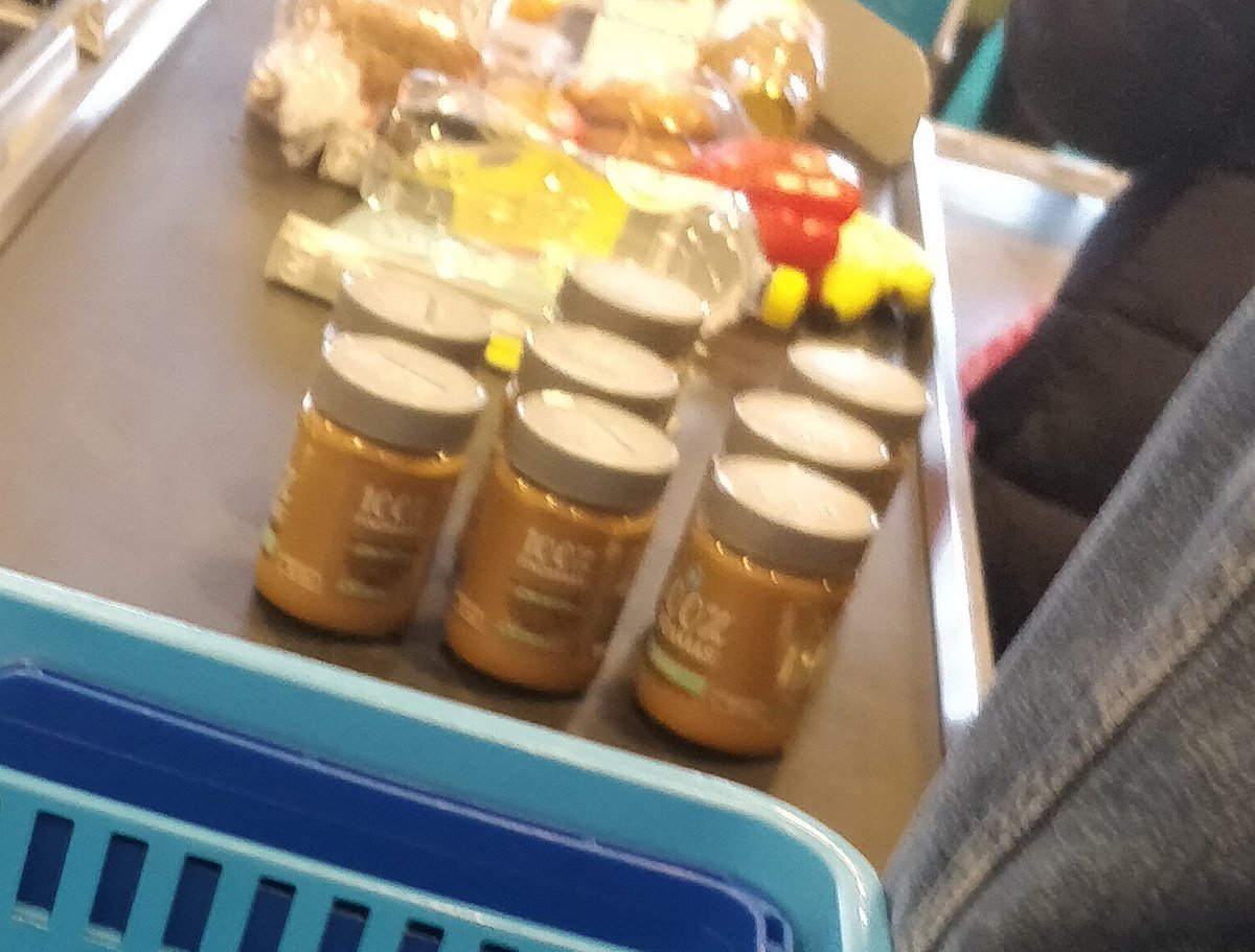 EdouardPerrin's tweet photo. The guy before me at the super market JUST bought 8 peanut butter jars what kind of twisted man did I just cross by https://t.co/bQyP5EcWFk