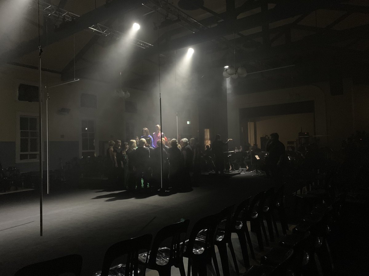 tosmahoney's tweet photo. @catahope ‘s monstrous score for her Speechless opera comes to awesome life with dress rehearsal performed by incredible soloists, orchestra and choir. Don’t miss world premiere season @perthfest @TuraNewMusic #speechlessopera https://t.co/jibyJTAKhl
