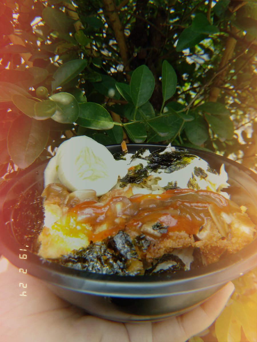 RossaIP_'s tweet image. Chicken katsu teriyaki by:me🤤💙