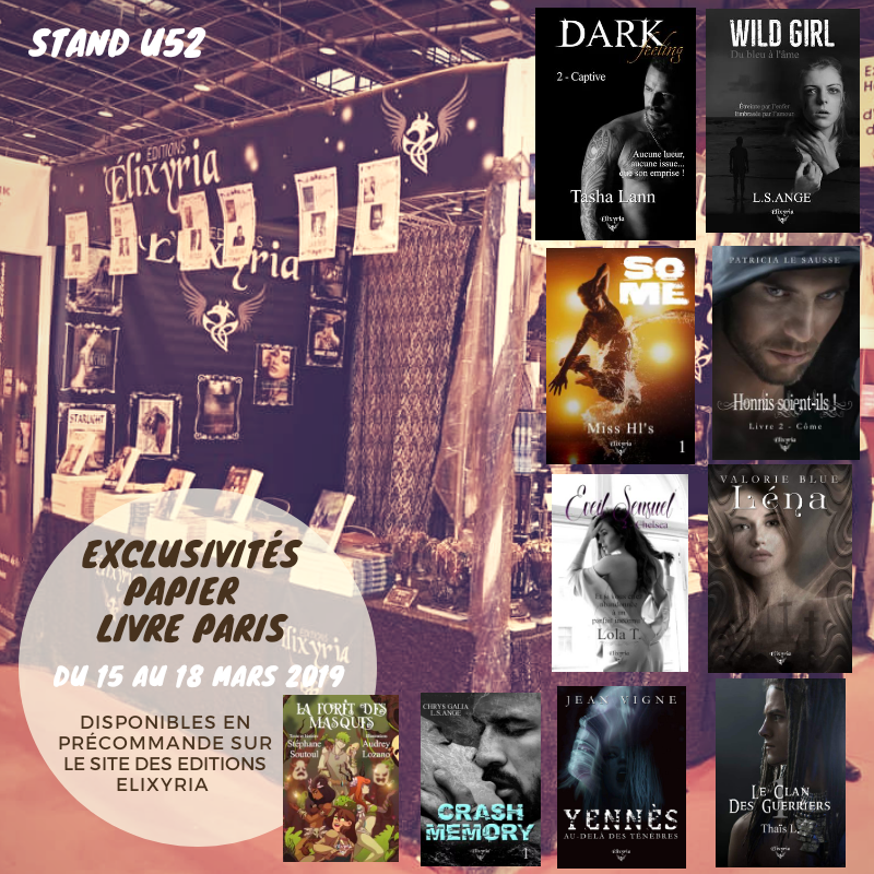 Précommandez vos romans dédicacés sur notre boutique !
editionselixyria.com