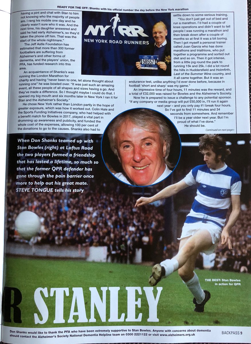 Memories from Don Shanks in this month’s BackPass Magazine. #DonShanks #StanBowles #QPR #BackPassMagazine