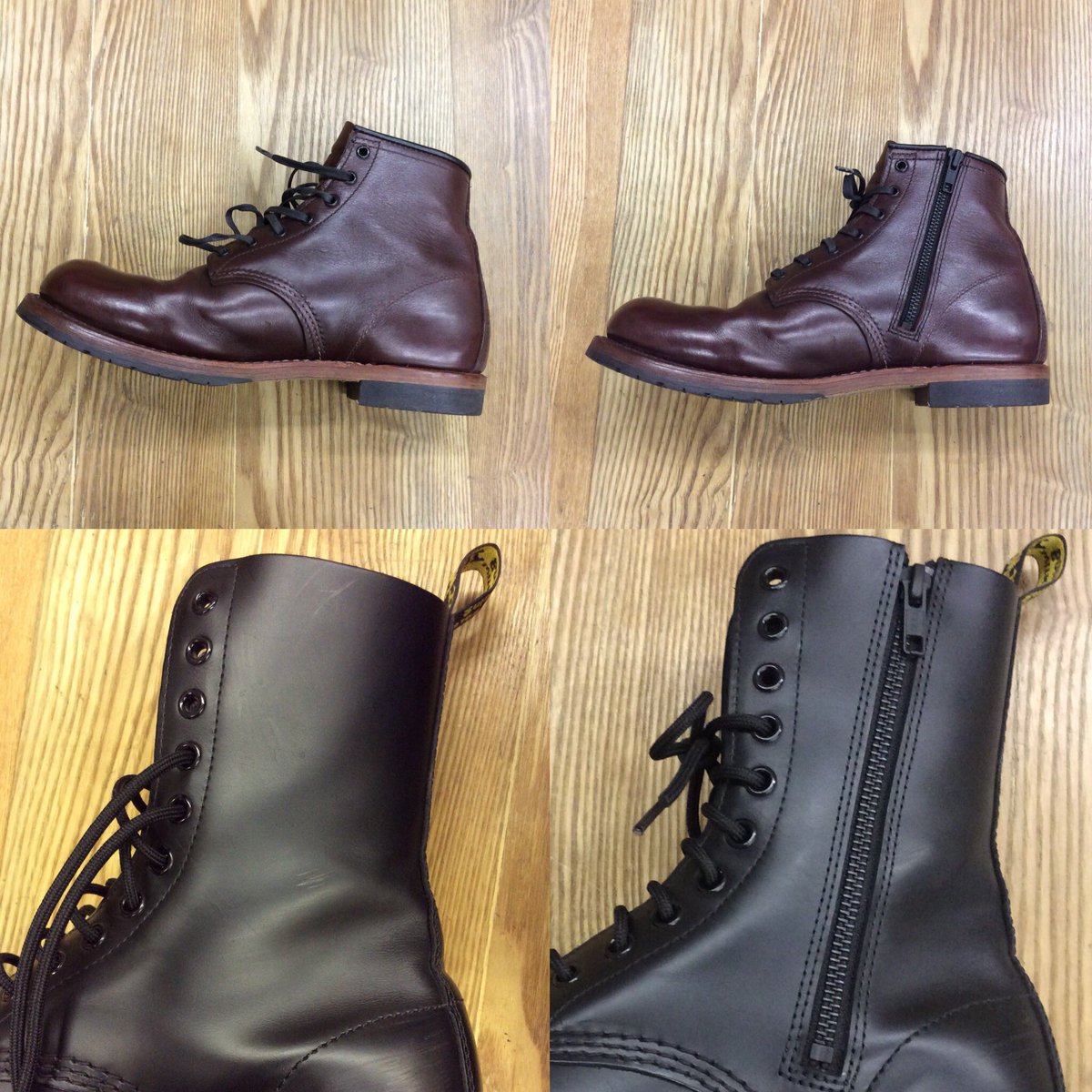 バッグ修理reterra リテラ レッドウイング ドクターマーチン ブーツファスナー取り付け O O 愛媛県 愛媛県松山市 三津 三津浜商店街 愛媛移住 愛媛のバッグ修理屋 レッドウイング レッドウイングファスナー取り付け ドクターマーチン ドクター