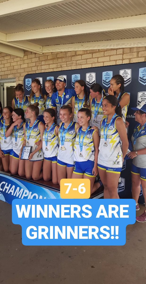 TouchACT's tweet image. First @nsw_touch Junior State Cup for our Deakin Thunder and Gungahlin Cats teams. The Thunder U16 Girls won their division after a close 7-6 win in the final! #Thunderstorm