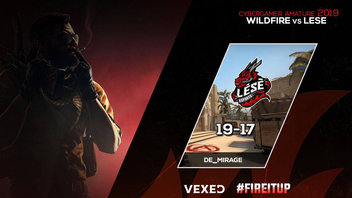 WFNationss's tweet photo. [#CSGO] After a long heated game the CSGO bois are taken down by @LeseEsports 🔥Lets keep our heads up and push forward ❤️

Thanks to @Ottaslays and @parasid0 for casting 

🗺️- Mirage
❌-  19-17

#FireItUp #Vexed

@VexedApparel https://t.co/wh32hd2y9f