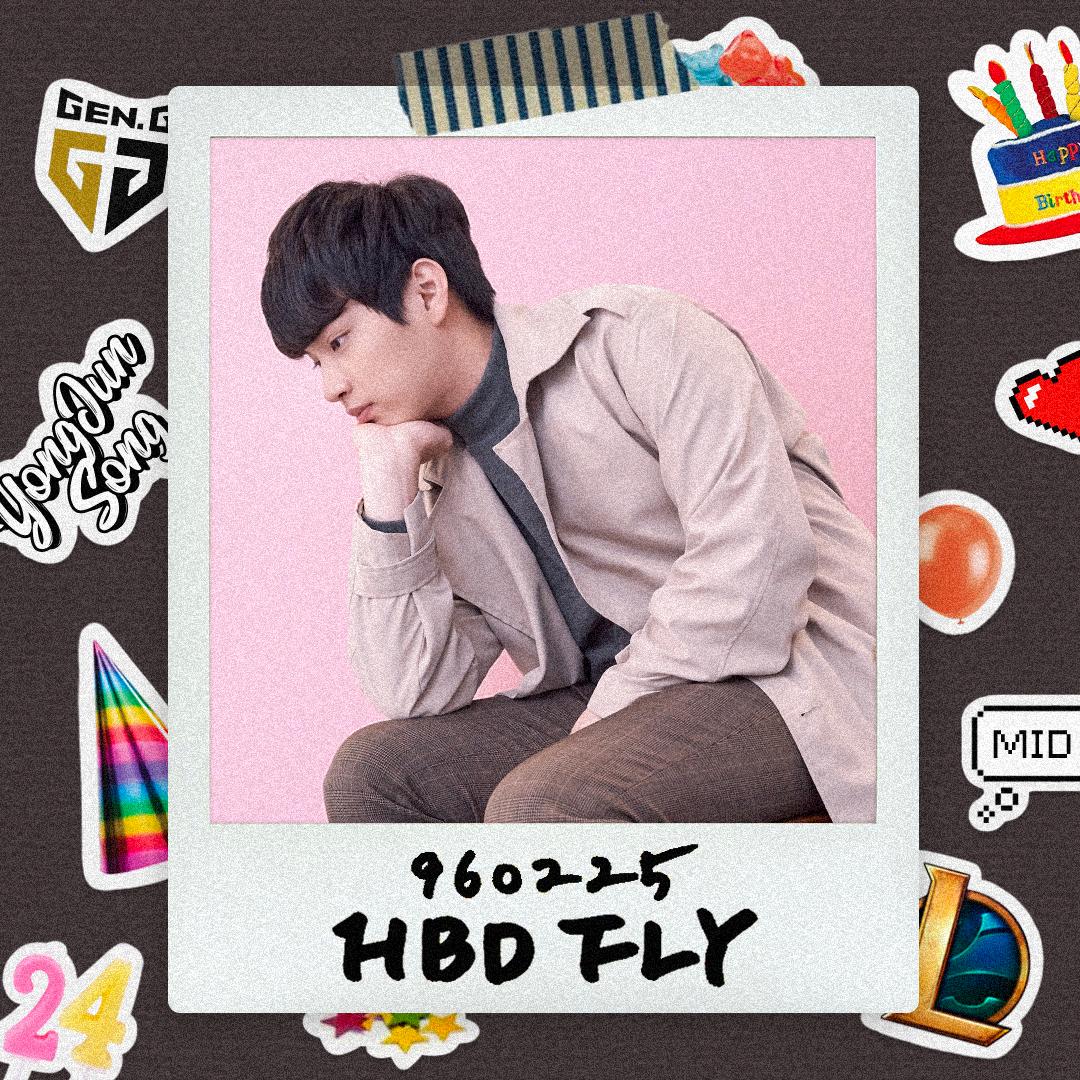 GenG_KR's tweet photo. 🎂Today's our captain Fly's 24th birthday! Leave a comment to celebrate the day!

🎂오늘은 우리의 주장, 플라이 송용준 선수의 24번째 생일입니다! 축하 댓글 많이 남겨주세요!

#Happy_Fly_Day #GenG #WeAreGenG @aroomanii https://t.co/OBKPkuVaUl
