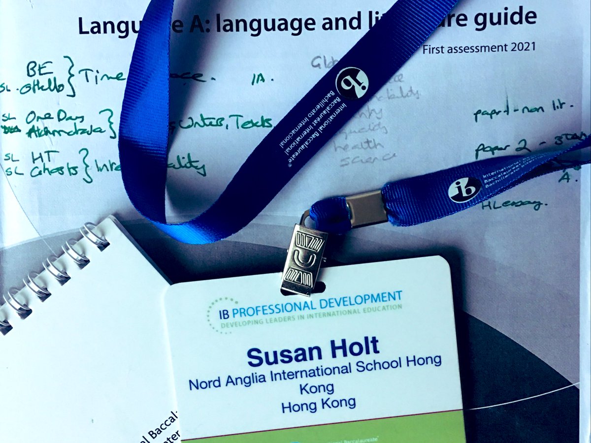 seholt_hk's tweet photo. Day 2 of IB workshop on the new Lang. & Lit. syllabus for #IBDP. My to-do list and reading lists are getting longer by the hour! Genette’s work on transtextuality is first. @ShaTinCollege #IBESF @TeamEngOverseas @NAISHongKong https://t.co/1QBkNmMCmC