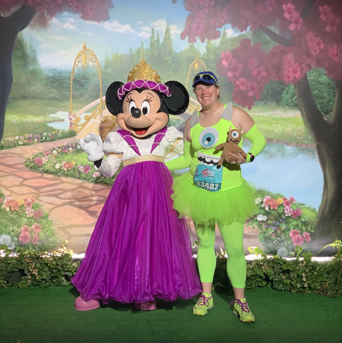maygunhill's tweet image. While I’m a little sad that this is the last race of the weekend, I’m so thankful I get to sleep in tomorrow! #princesshalf @runDisney #disney #runDisney #CMH #halfmarathon #princessminnie #wazowski #littlemikey