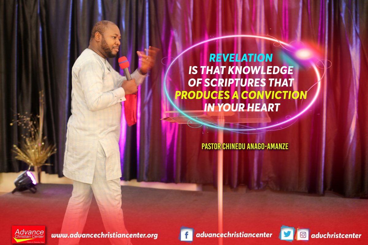advchristcenter's tweet photo. Revelation is that knowledge of scriptures that produces a conviction in your heart
#PartnershipService
#WordMinistration https://t.co/IMLiSdMa5Z