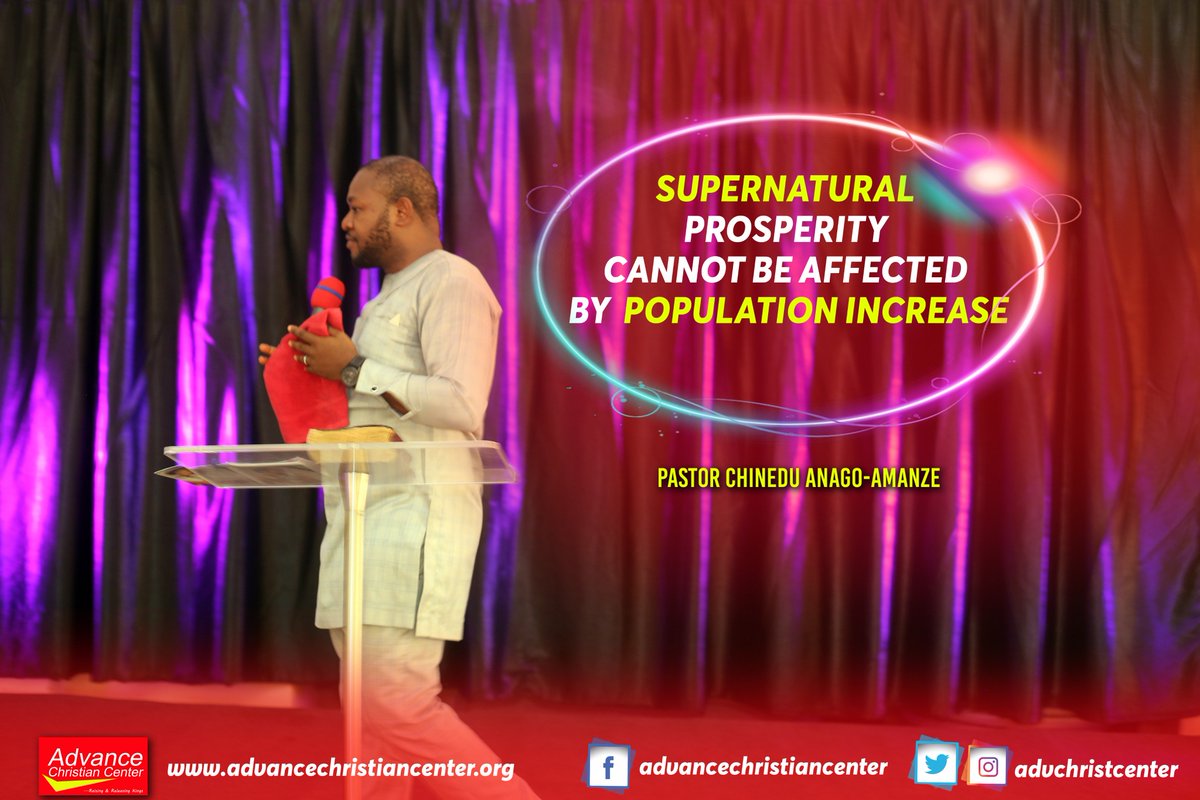 advchristcenter's tweet photo. Supernatural prosperity cannot be affected by population increase
#PartnershipService
#WordMinistration https://t.co/BBQOPkyaZB
