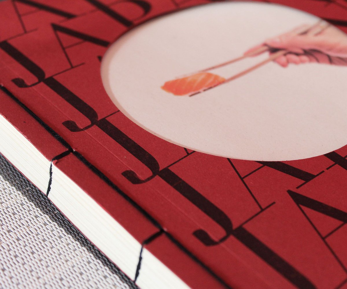 favini_en's tweet photo. Sushi makes a sustainable imprint on paper.
This project by Gaia Calamandrei for @labafirenze is printed on #CrushFavini - the ecological paper produced by replacing 15% of cellulose with citrus residues.
Edited by Concretipo with Japanese binding. https://t.co/Jgwy4xcnDY