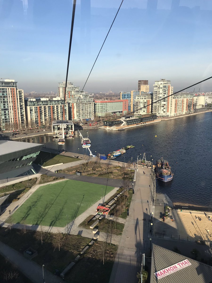 Took the #London underground out to the Cable Cars 🚠 (aka gondola, aerial tram). Great mode of urban transport. Could be used in a lot of Florida coastal communities to address congestion and create park once environments #mobility #london #uk #cablecar