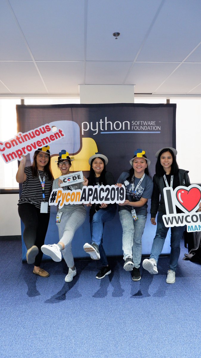 pythonph's tweet photo. Python Philippines and @WWCodeManila in the house!

#PyConAPAC2019
#ContinuousImprovement
#PythonPH
#PythonIsForever https://t.co/5J9MJTQgLx