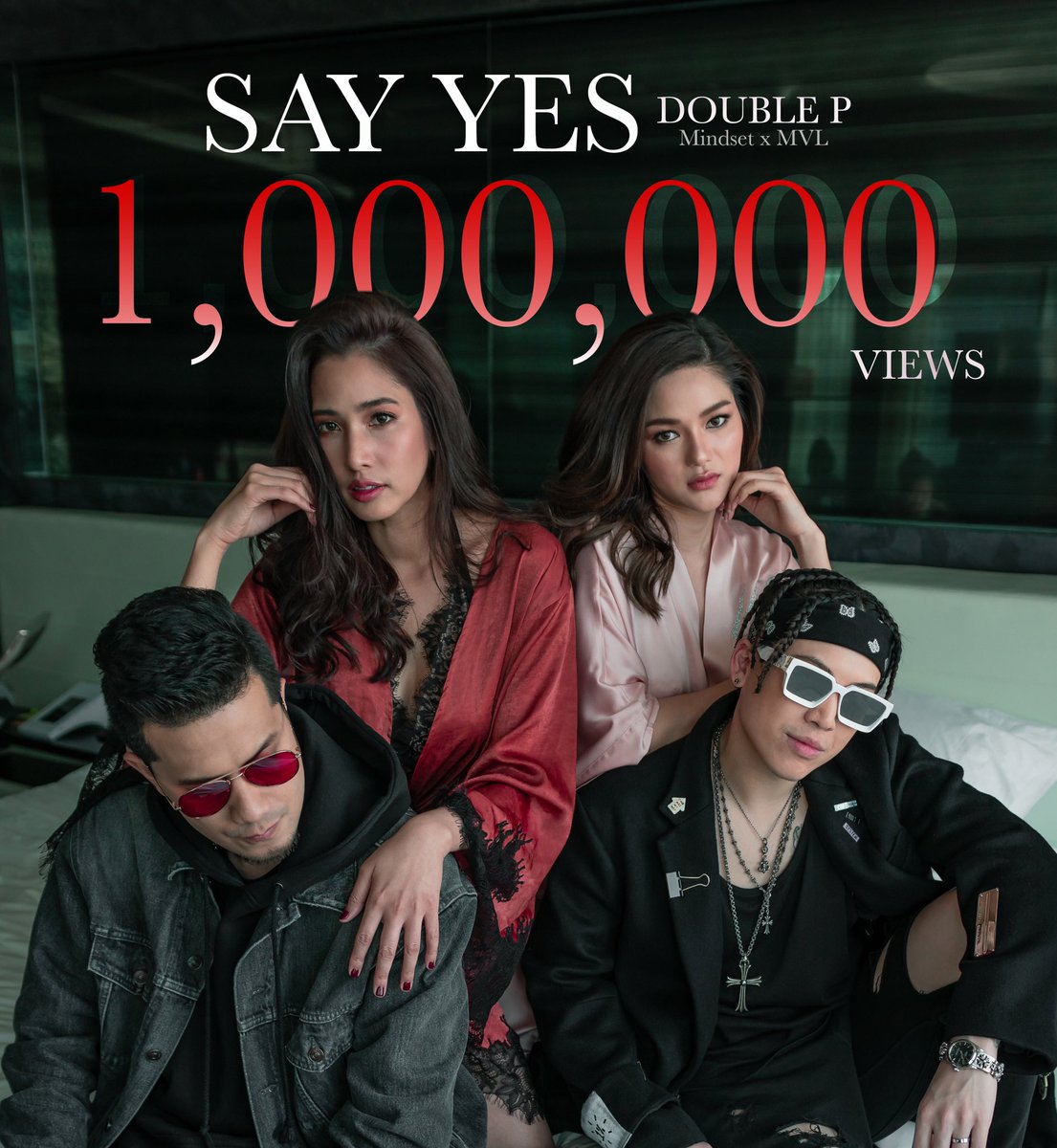 Yayyyyy ขอบคุณทุกคนมากๆนะครับ 🙌🏻 Say Yes 1 ล้านวิวแล้ววว สำหรับใครที่ยังไม่เคยดู MV ไปดูกันได้ที่ youtube: mindsetmob และหาฟังได้ทุก streaming ครับ ปีนี้เป็นปีปล่อยเพลง เดี๋ยวเดือนหน้ามาอีกแน่นอน ❤️ ส่วนตอนนี้ไปดูเพิ้งกับกวางกันก่อนครัชชช #sayyes #doublep #pokmindset #mvl