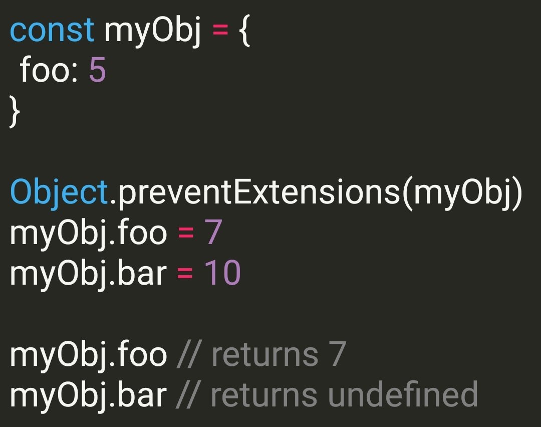 Dr Sam Walpole on Twitter "Three levels of object immutability in 